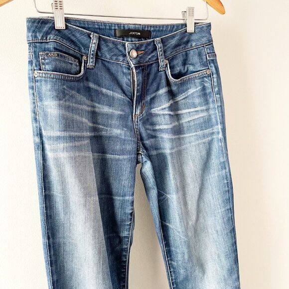 Joe's Slim Boot Medium Wash Low Rise in Honey Fit Straight Jeans 27 - Picture 2 of 9